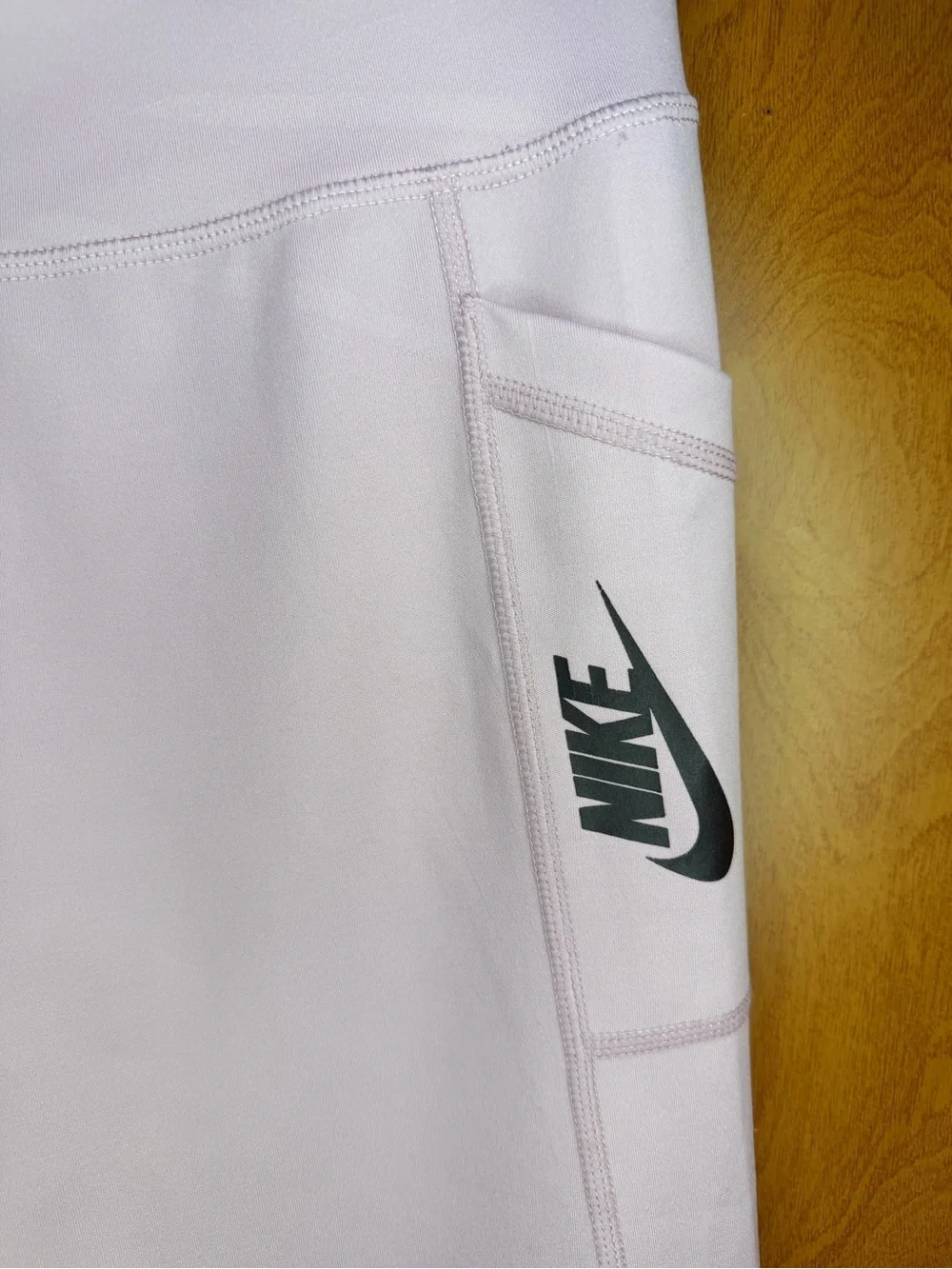 Nike Girls Light Pink Leggings with Side Swoosh
